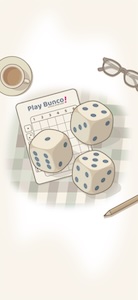 Thumbnail one of free downloadable bunco-themed wallpaper backgrounds for large phones.